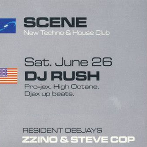 Steve Cop & DJ Rush at Scene (Oudenaarde - Belgium) - 26 June 1999
