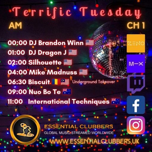 Biscuit- Underground Takeover Tuesday-Warpy Techno-Live on Essential Clubbers Radio 6.12.2022