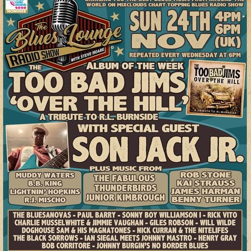 The Blues Lounge 24th Nov 2024 ft The Too Bad Jims with Guest Son Jack Jr