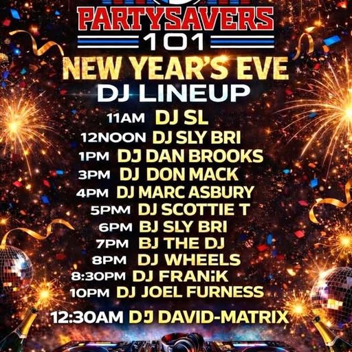 PartySavers101-Radio-NYE-123125-DDM | 2 Hour Show