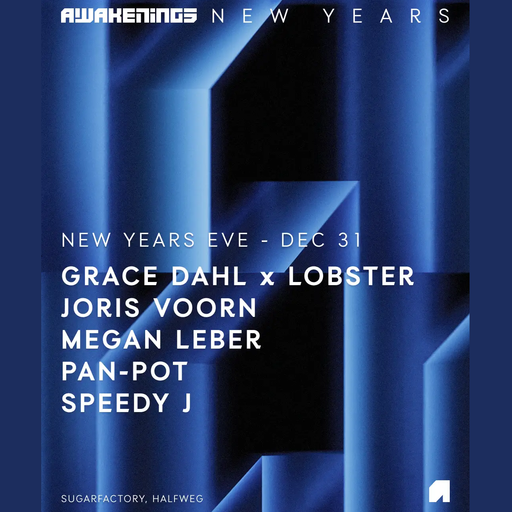 Speedy J at "Awakenings - New Years Eve" @ SugarFactory (Amsterdam-NL) - 31 December 2025
