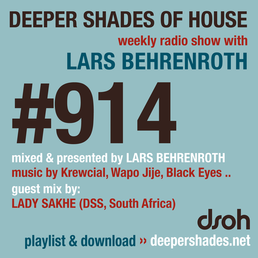 DSOH #914 Deeper Shades Of House w/ guest mix by LADY SAKHE