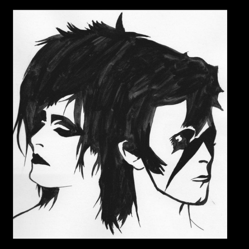The Creatures (Siouxsie & Budgie) chatting with David Bowie