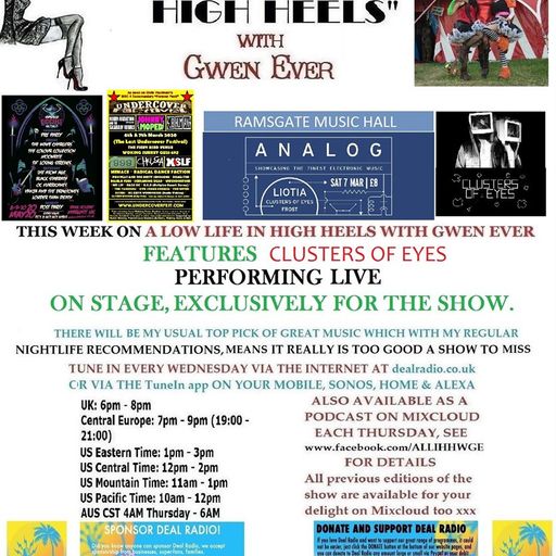 A LOW LIFE IN HIGH HEELS WITH GWEN EVER RADIO SHOW 29TH JANUARY 2020 EDITION