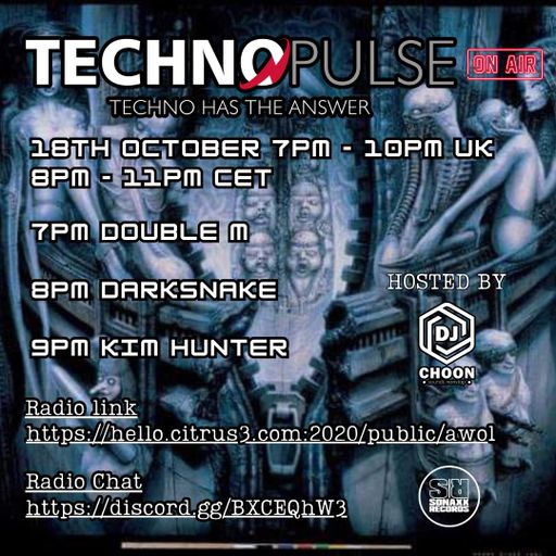 Darksnake Special Hard Techno "Techno Pulse Exclusive Set 16" AWOL Radio 18.10.2023