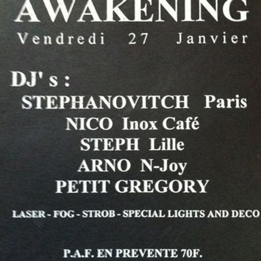 Stephanovitch at "Awakening" @ Inox (Tours-France) - 27 January 1995
