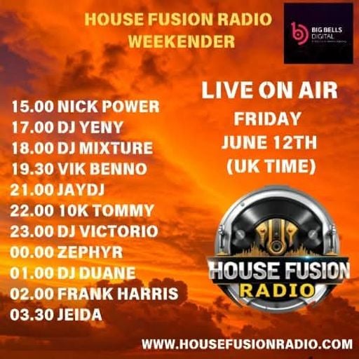 House Fusion Radio "Midnight Vibes #87" Friday, June 12th, '26