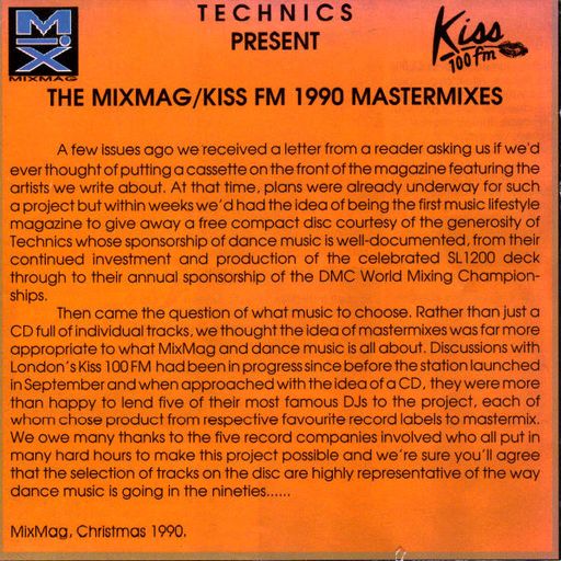Technics Present The 1990 MixMag-Kiss FM Mastermixes (Mixmag Dec 1990)