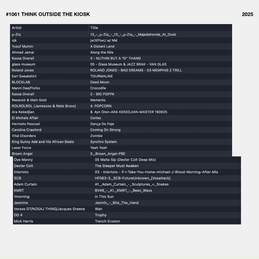 #1061 NEW VERSES GT / OYE MANNY / ROLROLROL / KASSA OVERALL / MANNI DEE / JASMIN