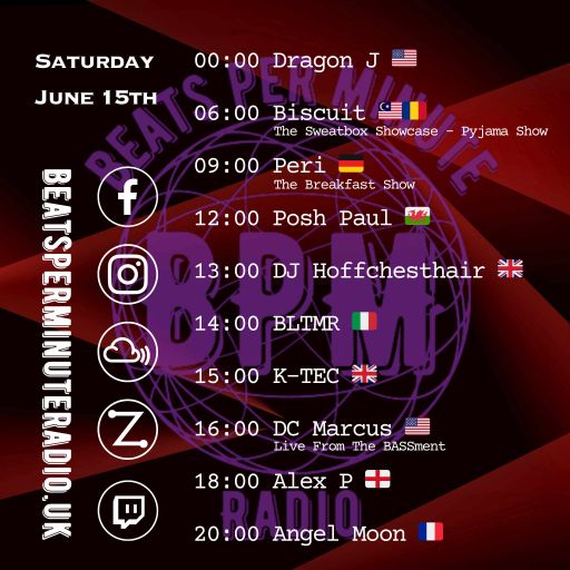 Biscuit-Saturday Pajama Show Live From Bali-Beats Per Minute Radio 15.06.2024