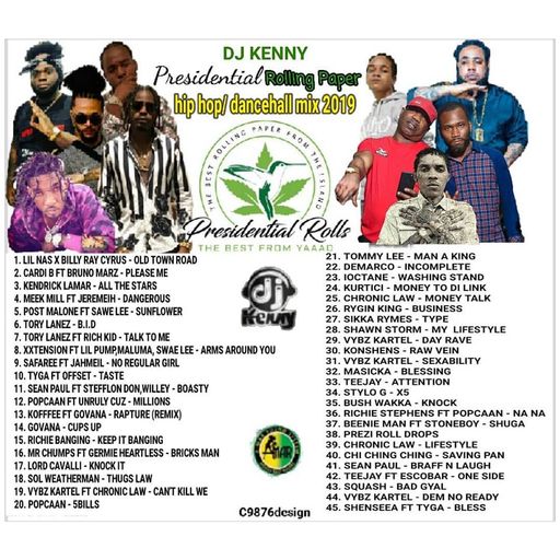 DJ Kenny - Prezidental Rolling Paper (Hip-Hop & Dancehall Mixtape 2019)