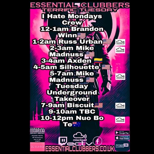 Biscuit- Underground Takeover Tuesday-Techno-Live on Essential Clubbers Radio 31.05.2022