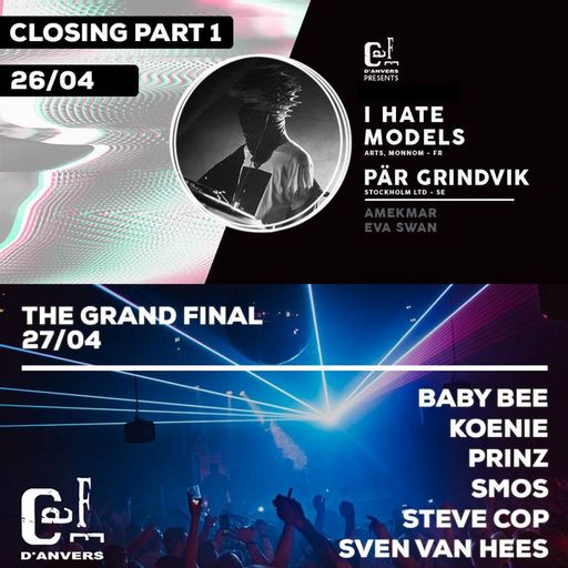Steve Cop at "Closing Weekend - The Grand Final" @ Café d'Anvers (Antwerpen-Belgium) - 27 April 2019