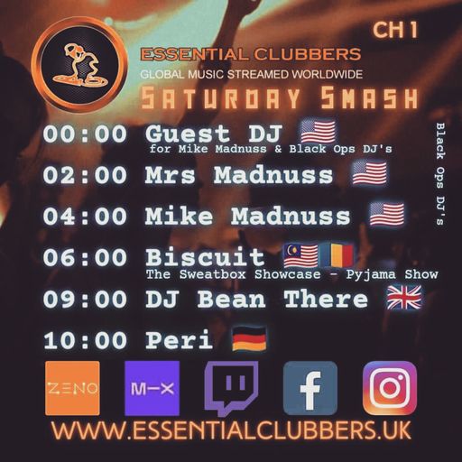 Biscuit-Saturday Pajama Show-Live on Essential Clubbers Radio 22.7.2023