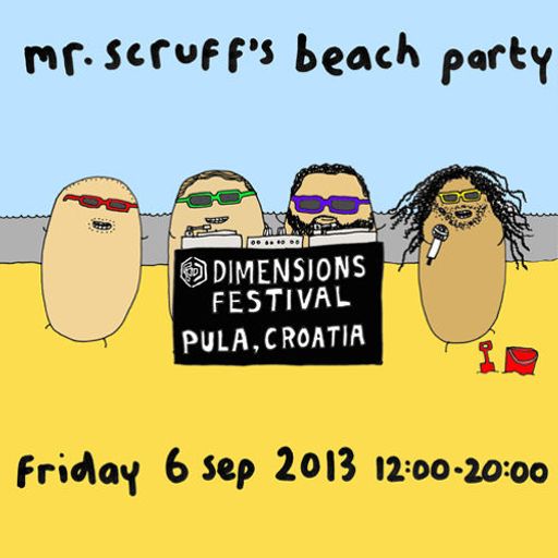 Mr Scruff, Floating Points, Tom Smith & MC Kwasi on the Dub Smugglers Sound System, Dimensions 2013