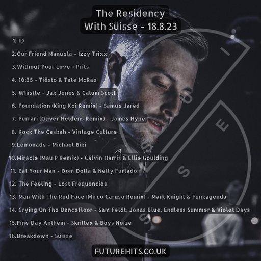 The Residency - Friday 18th August 2023