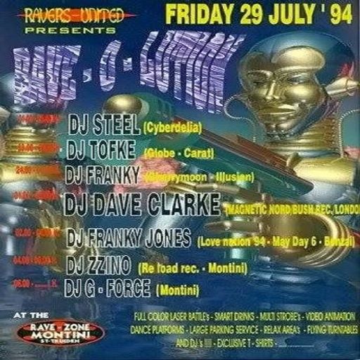 Zzino & G-Force at "Rave-O-Lution" @ Rave-Zone Montini (St Truiden - Belgium) - 29 July 1994