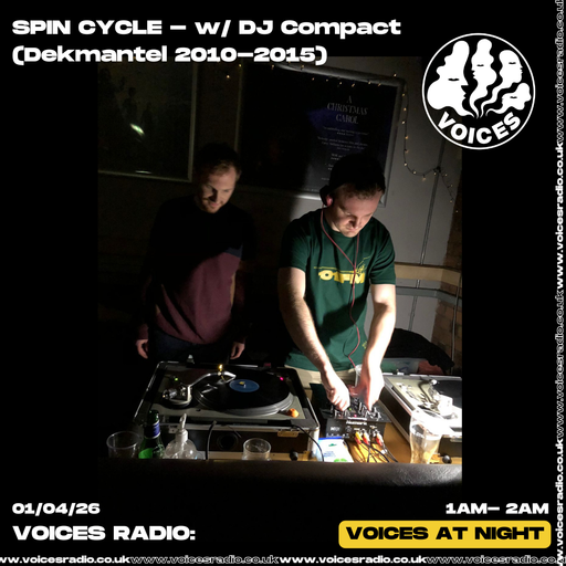 Confirm name Spin Cycle w-DJ Compact (Dekmantel 2010-2015)  - 01/04/26 - Voices Radio