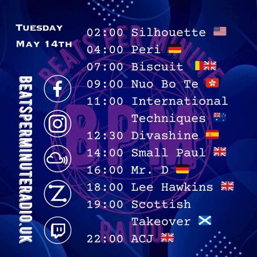 Biscuit-Tuesday Techno Crunch Live from London-Beats per Minute Radio 14.5.2024