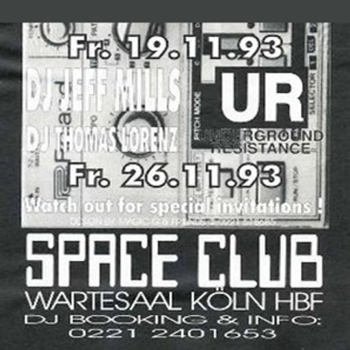 Jeff Mills at Space Club (Köln - Germany) - 19 November 1993