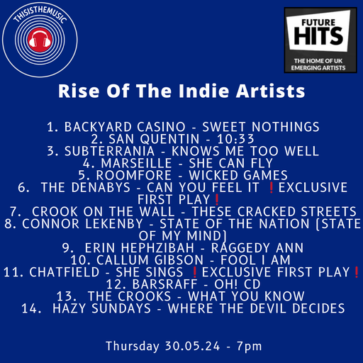 Rise of the Indie Artists 30.05.2024