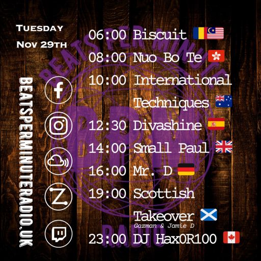 Biscuit- Tuesday Drum and Bass Crunch-Live on Beats Per Minute Radio 26.11.2024
