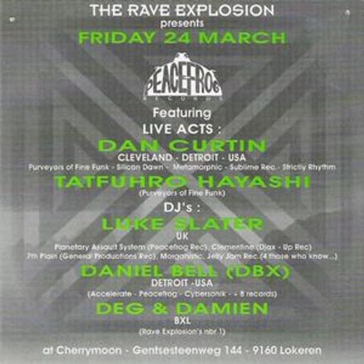Damien & Dan Bell at "Rave Explosion Peacefrog Label Night" @ Cherry Moon (Lokeren) - 24 March 1995