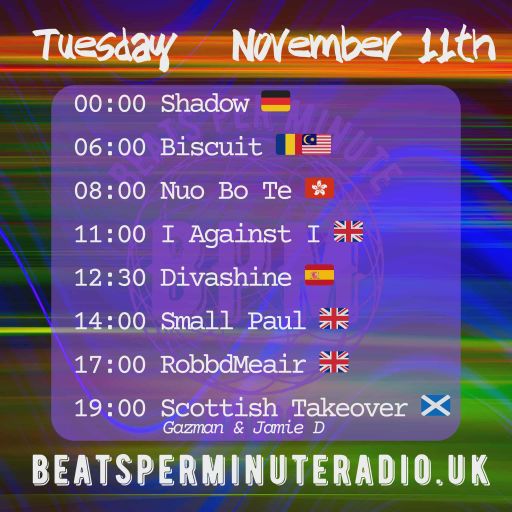 Biscuit-Tuesday Techno Crunch- Live on Beats Per Minute Radio 11.11.2025