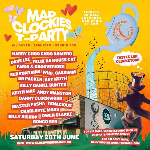 Felix da Housecat at "Mad Clockies T-Party" @ Studio 338 (London-UK) - 28 June 2025