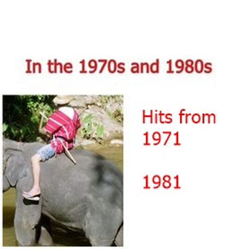 Vintage Chart Show 1971 & 1981 Richard Green