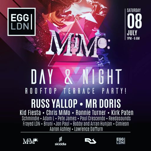 Jon-Paul live at Mimo - Day and Night Rooftop Terrace Party - Egg London 08.07.23