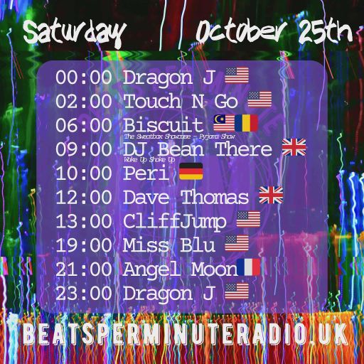Biscuit-Saturday Pajama Show- Live on Beats Per Minute Radio 25.10.2025