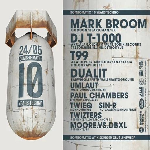 Mark Broom at "10 Years Bomb-O-Matic" @ Kissinger Club (Antwerpen-Belgium) - 24 May 2014