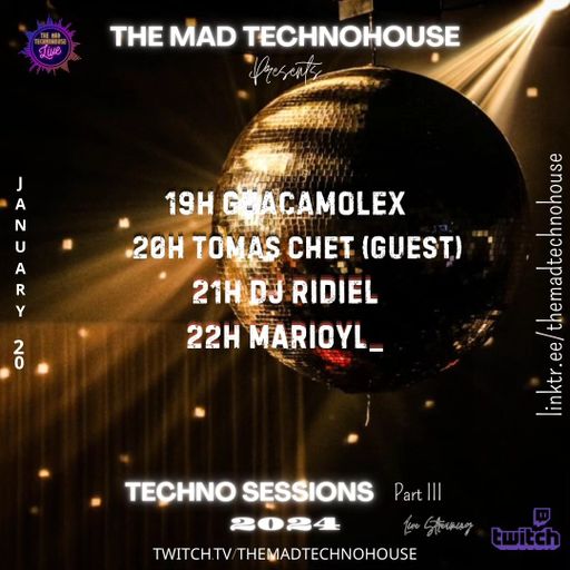 DJ Tomas Chet - LIVE on The Mad Techno House 2024.01.20