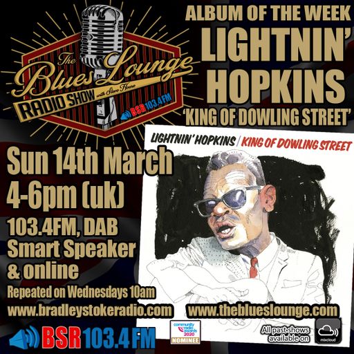 The Blues Lounge Radio Show with Steve Hoare - Album of the Week Lightnin' Hopkins - 14th March 2021