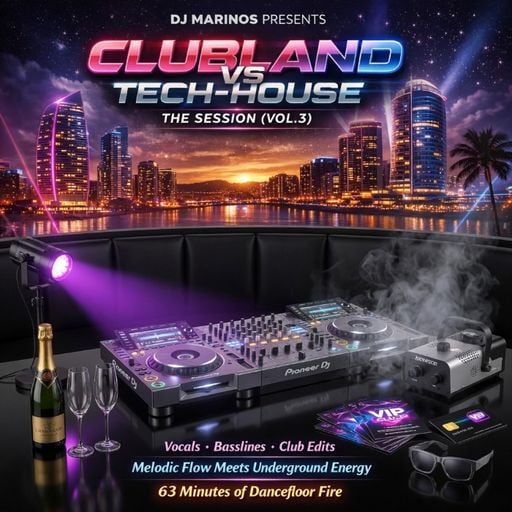 DJ MARINOS – CLUBLAND VS TECH‑HOUSE: THE SESSION (Vol.3)