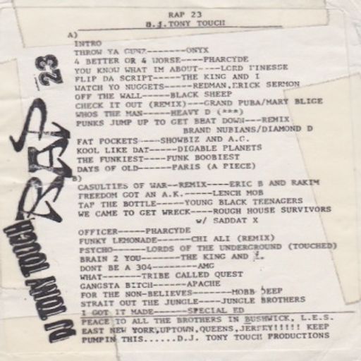 Tony Touch - Hip Hop #23 (1993)