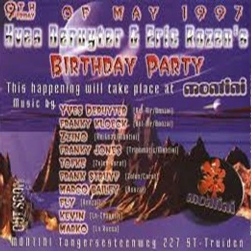 Franky Jones at "YDR & Eric Rozen's Birthday Party" @ Montini (St Truiden-Belgium) - 9 May 1997