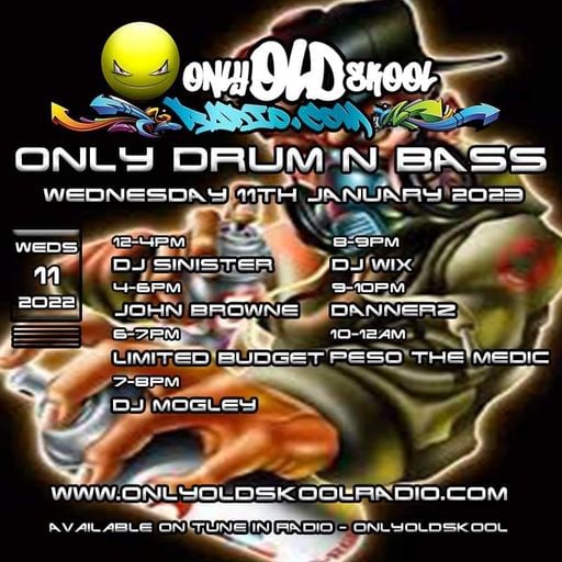 Dj-Sinister - Live on Only Old Skool Radio -11-01-2023