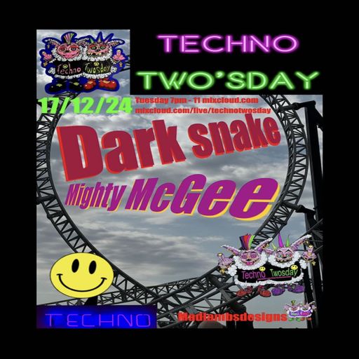 Darksnake Special Techno "Techno Two's Day 13" Mixcloud Live 17.12.2024