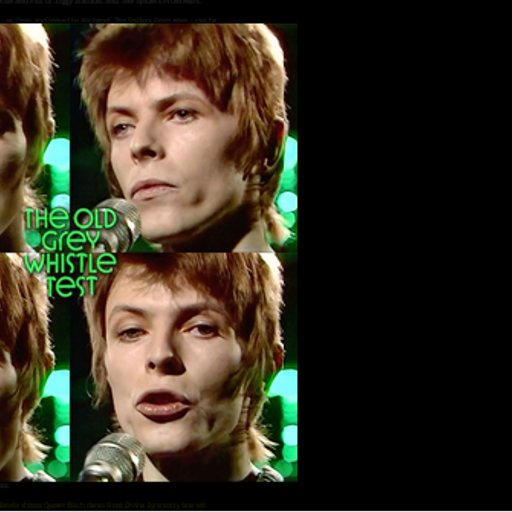 Bowie The Old Grey Whistle Test 8 February 1972 at BBC, Television