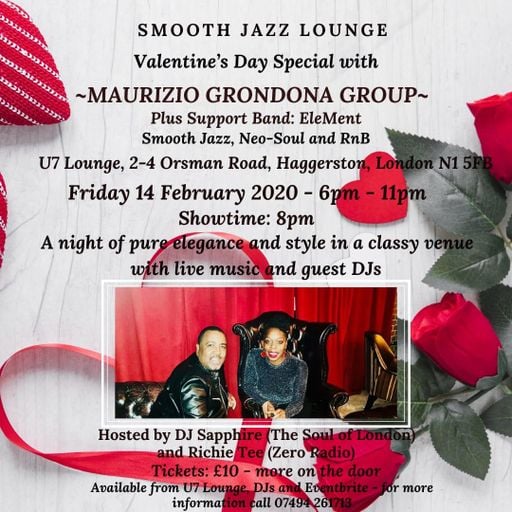 DJ Sapphire's Smooth Jazz and Soul show on The Soul of London Radio on Monday 10 February 2020