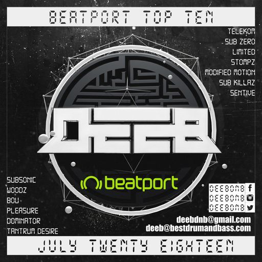 Beatport Top Ten Promotional Mix By @deebdnb (July 2018) #beatport