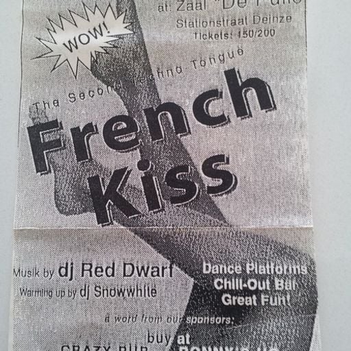 Red D at "French Kiss" @ De Pulle (Deinze - Belgium) - 28 March 1997