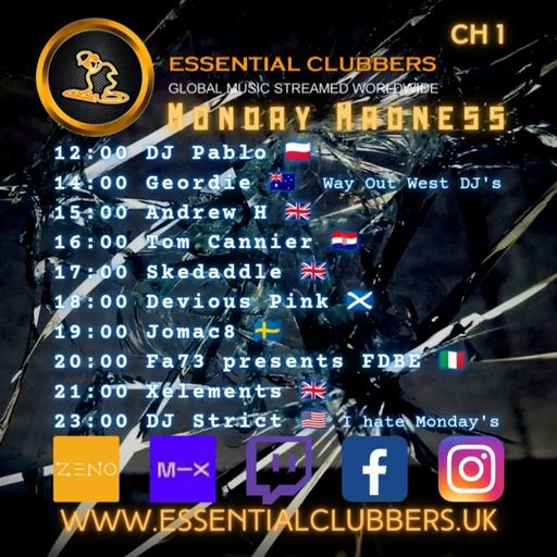 Tom Cannier - Essential Clubbers - Monday Madness - 150523