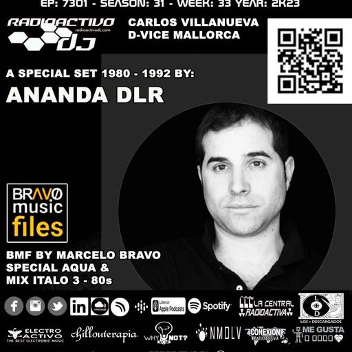 Radioactivo DJ 33-2023 by Carlos Villanueva, D-Vice Mallorca, Marcelo Bravo & Ananda DLR