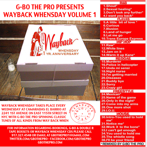 G-Bo The Pro - Wayback Whensday Vol 1