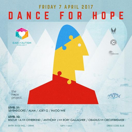 DANCE FOR HOPE @ Elysium KL (7th Apr 2017) - Anthony J b2b Rory Gallagher
