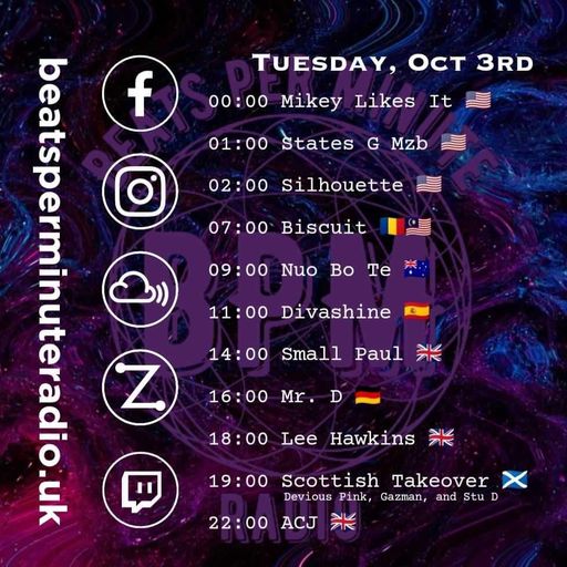 Biscuit-Beats Per Minute Radio-Techno Tuesday 3.10.2023