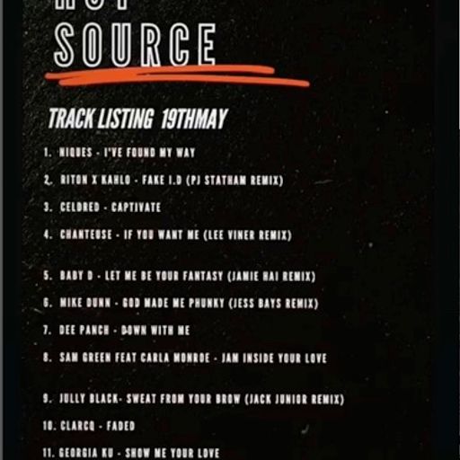 Hot Source with Prits - Friday 19th May